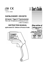 Thumbnail of document Manual - OS1327D -35°C to 500°C Infrared Thermocouple Thermometer